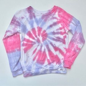 Worthy Threads Toddler Girl Tie-Dye Raglan Long Sleeve Top
